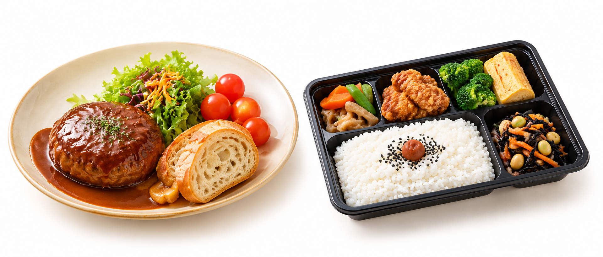 提携店の食事やお弁当の例